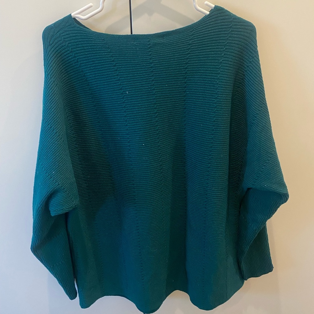 Mango MNG Basics Green Sweater | Small